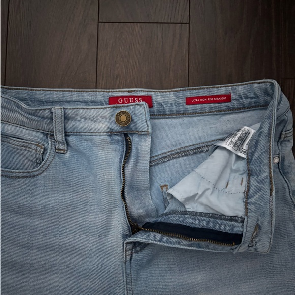 GUESS Ultra High-Rise Straight Ankle Leg Jeans Size 29 - Picture 8 of 12